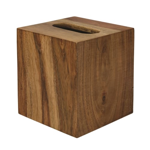 Couvercle pour boîte de mouchoirs style boutique Ahala Wood Collection, naturel